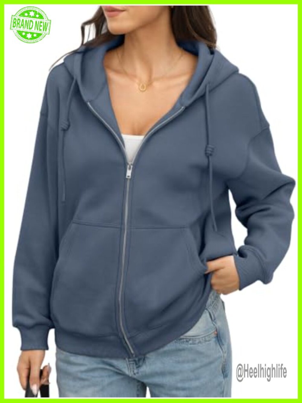 EasyGala Womens Fleece Zip Up Hoodie Oversized Casual Fall Jacket